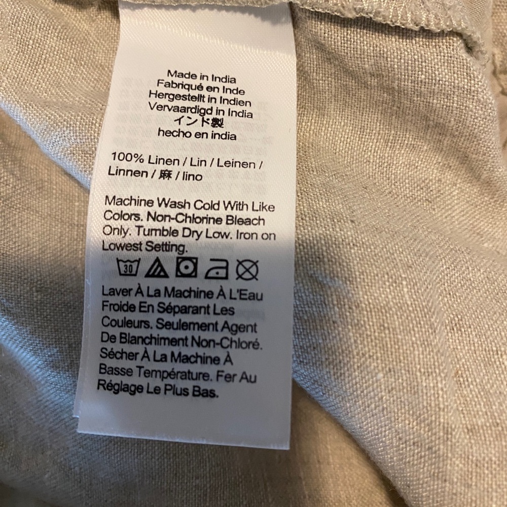 J Crew Tropez Linen Elastic Waist Pull On Shorts Size XXL - Picture 9 of 9